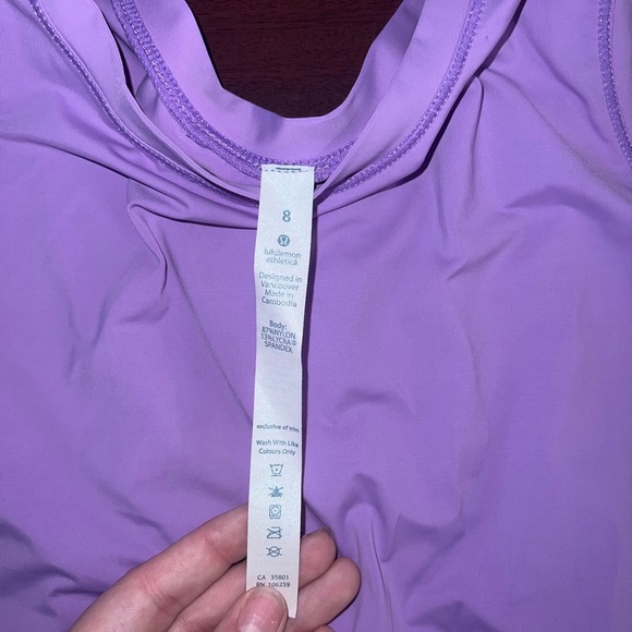 Lululemon Athletica Lavender Tank Top - Picture 2 of 4